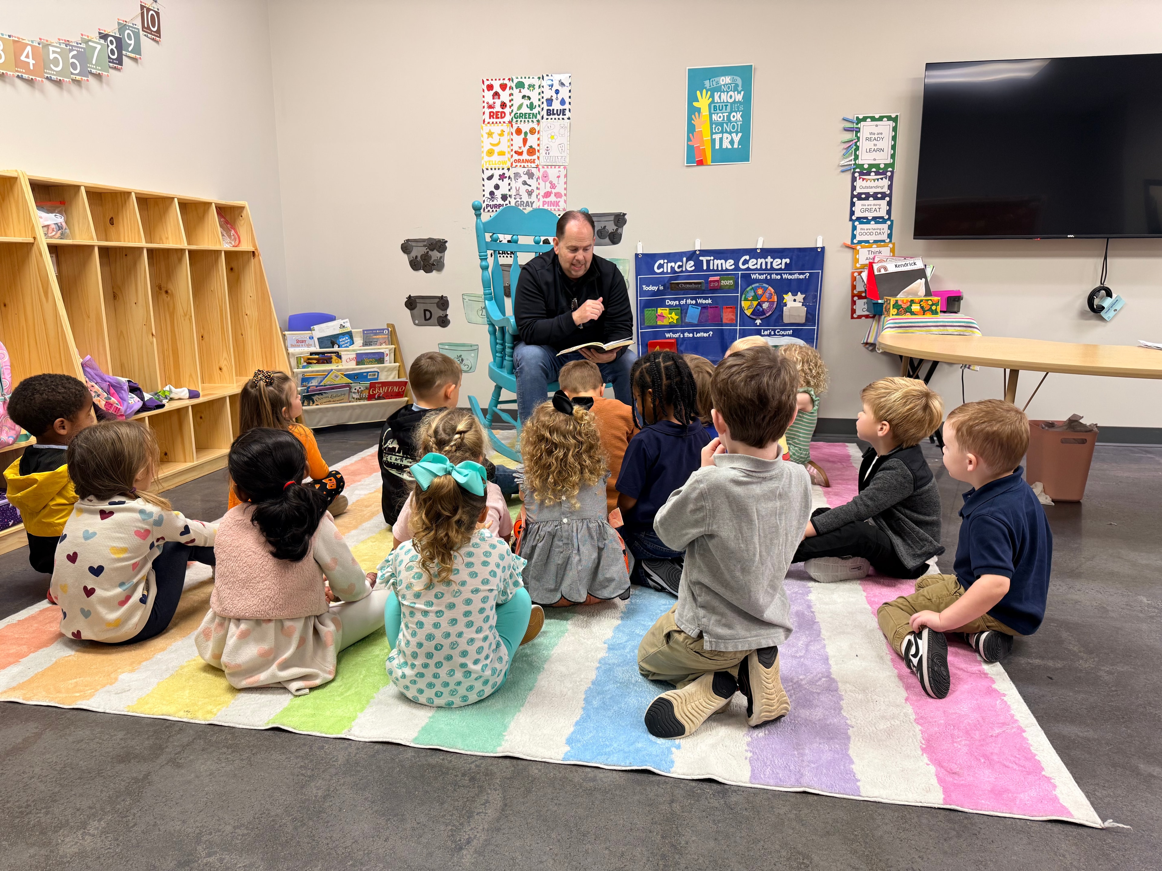 School classroom interior